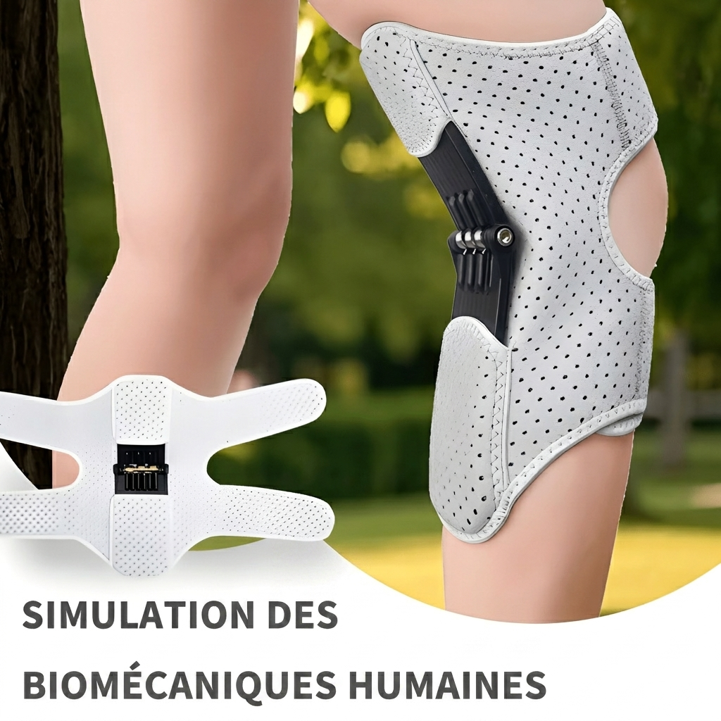 KneeFlow™ – Genouillère à Soutien Dynamique.